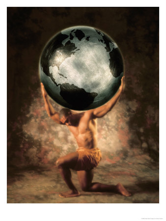  picture of the god atlas holding up the earth to use as a tattoo do know 